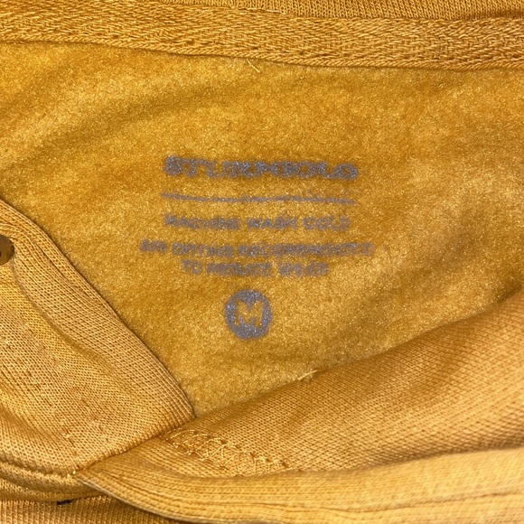 Shopsturniolo hoodie size medium unisex, mustard yellow (casey) - Picture 3 of 4